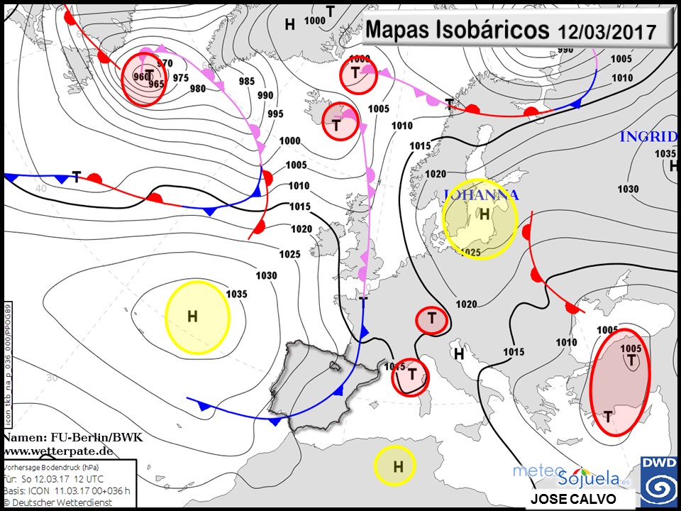Mapa isobarico,tiempo,logroño, josecalvo , meteosojuela