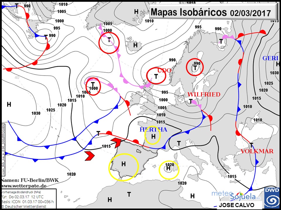 Mapa isobarico. 02-03-2017. Tiempo,logroño,larioja, josecalvo,meteososjuela Mapa isobarico. 02-03-2017. Tiempo,logroño,larioja, josecalvo, meteosojuela