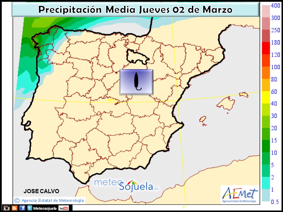 Mapa precipitacion. 02-03-2017. Tiempo,logroño,larioja, josecalvo,meteososjuela