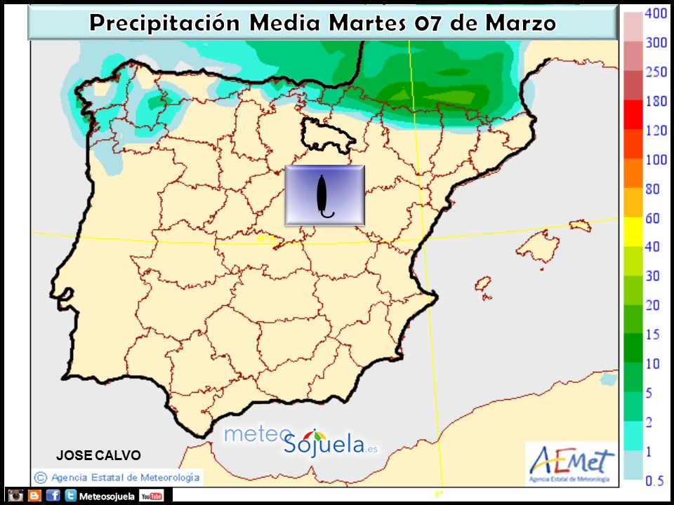 Mapa de precipitacion. Tiempo,logroño,larioja,josecalvo,meteosojuela