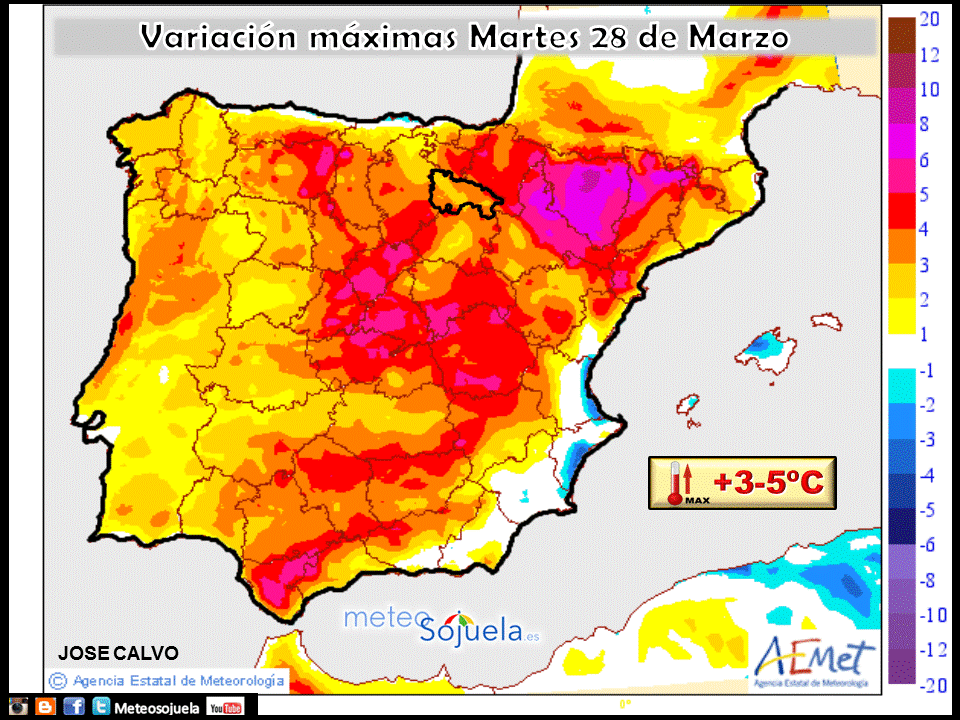 Mapa temperatura tiempo logroño larioja josecalvo meteosojuela
