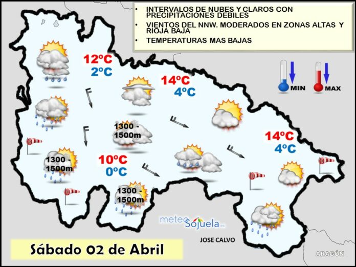 Mapa significativo tiempo josecalvo meteosojuela