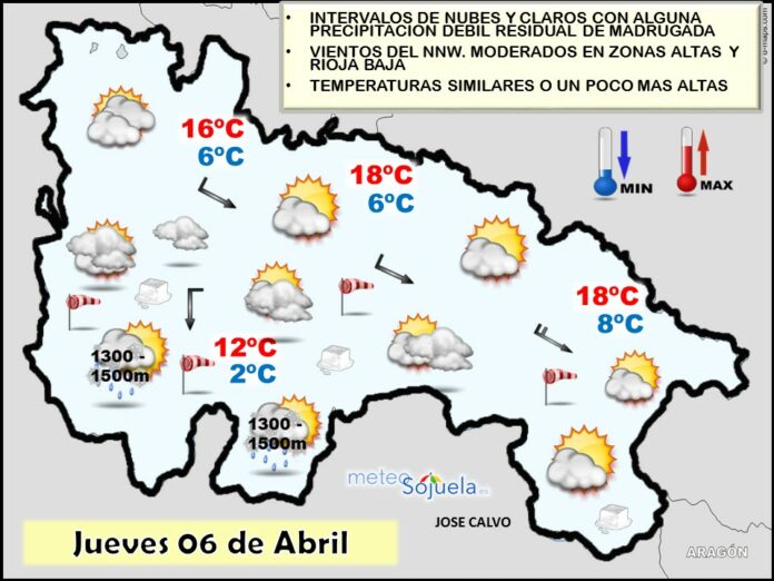 Mapa significativo tiempo logroño larioja josecalvo meteosojuela
