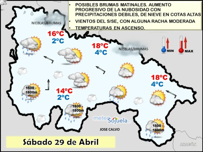 Mapa significativo tiempo logroño la rioja josecalvo meteosojuela