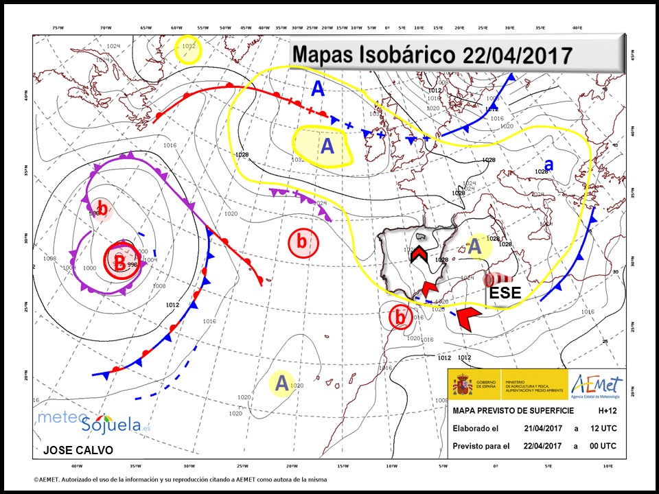mapa isobarico tiempo logroño la rioja josecalvo meteosojuela