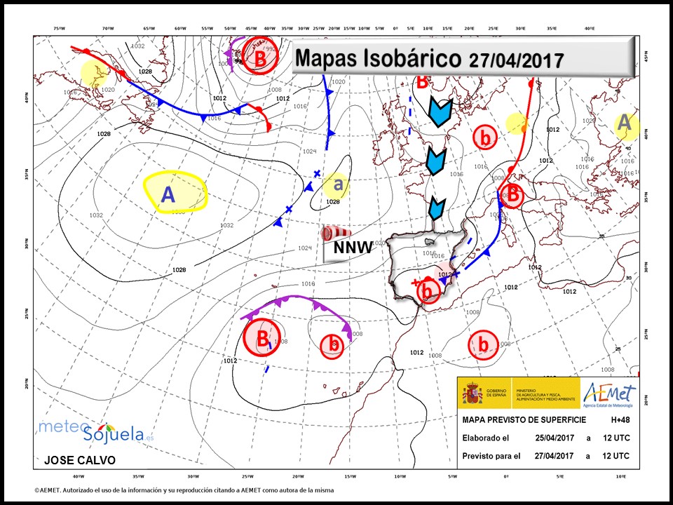 mapa isobárico tiempo logroñolarioja josecalvo meteosojuela