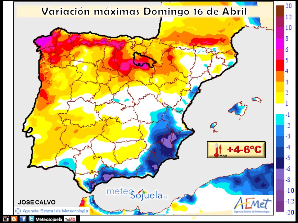mapas temoeraturas  tiempo logroño larioja josecalvo meteosojuela