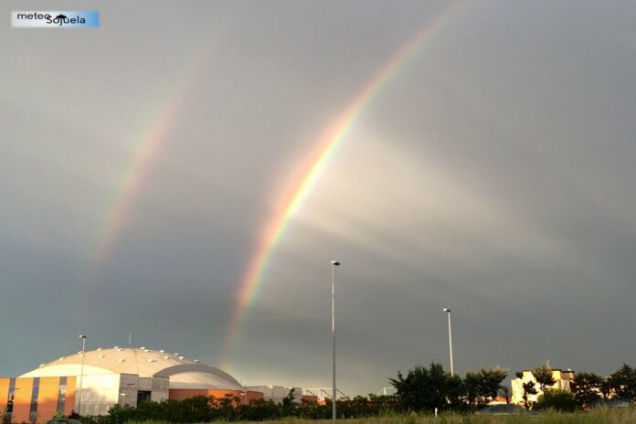 arcoiris doble arcoiris tiempo logroño la rioja