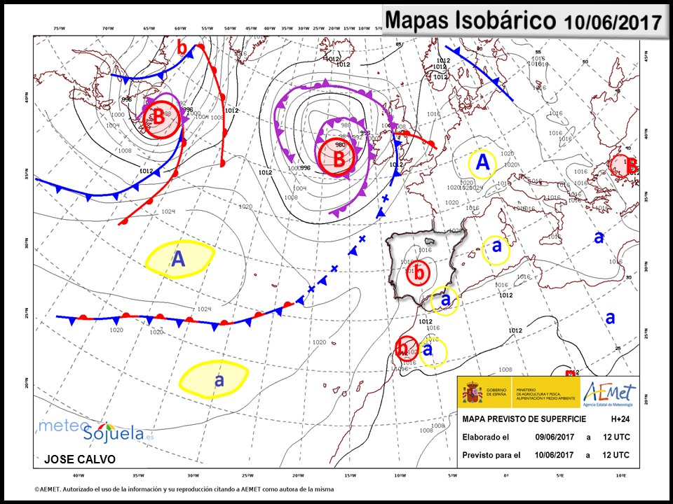 mapa isobarico tiempo Logroño larioja josecalvo meteosojuela