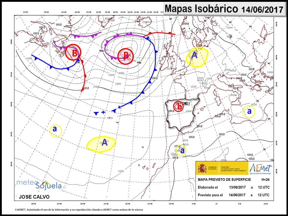mapa isobarico tiempo larioja josecalvo meteosojuela