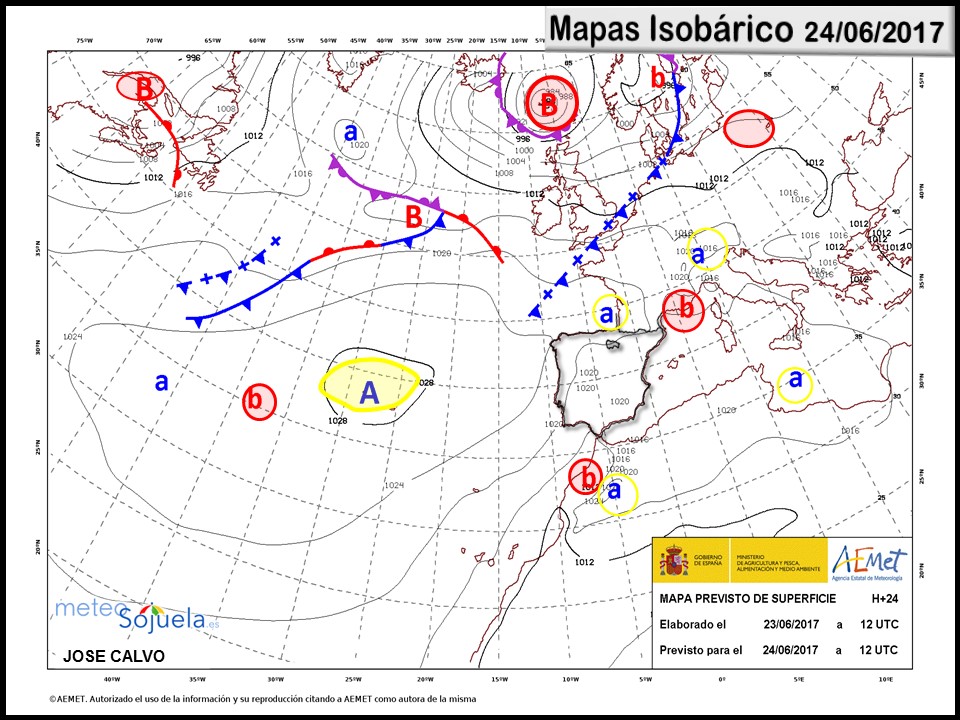 mapa isobárico tiempo larioja josecalvo meteosojuela