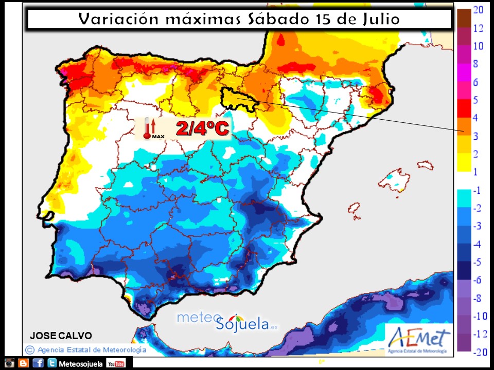 mapas temperaturas meteo tiempo larioja josecalvo meteosojuela