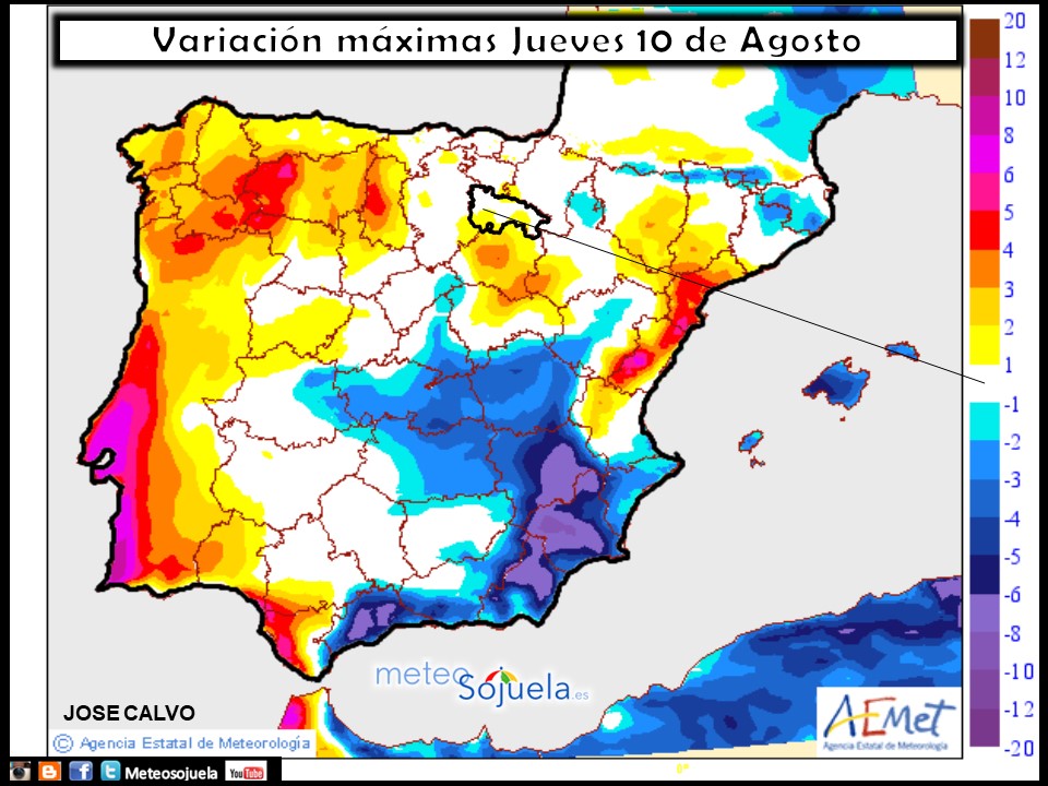 tiempo,larioja,mapa temperaturas,josecalvo,meteo,meteosojuela