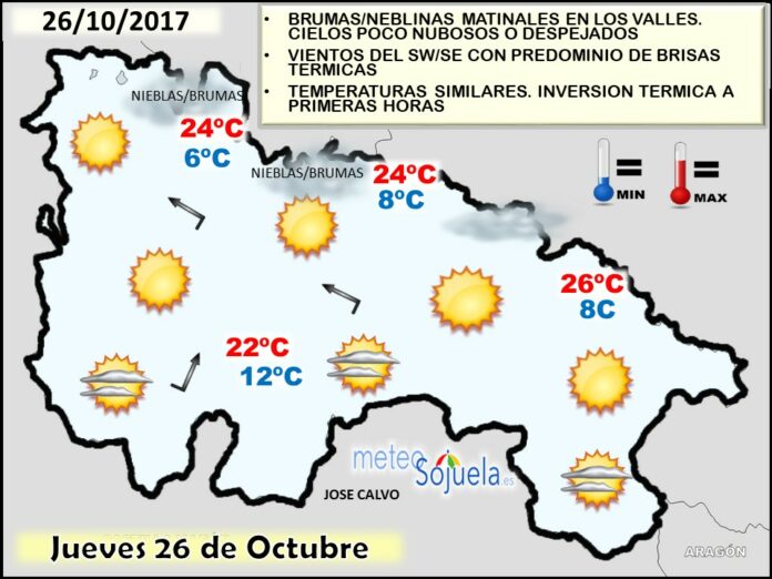 tiempo, larioja,hoy josecalvo,meteosojuela, mapa significativo