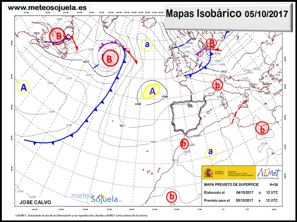 tiempo,logroño,larioja,josecalvo,meteo,meteosojuela, mapa isobarico