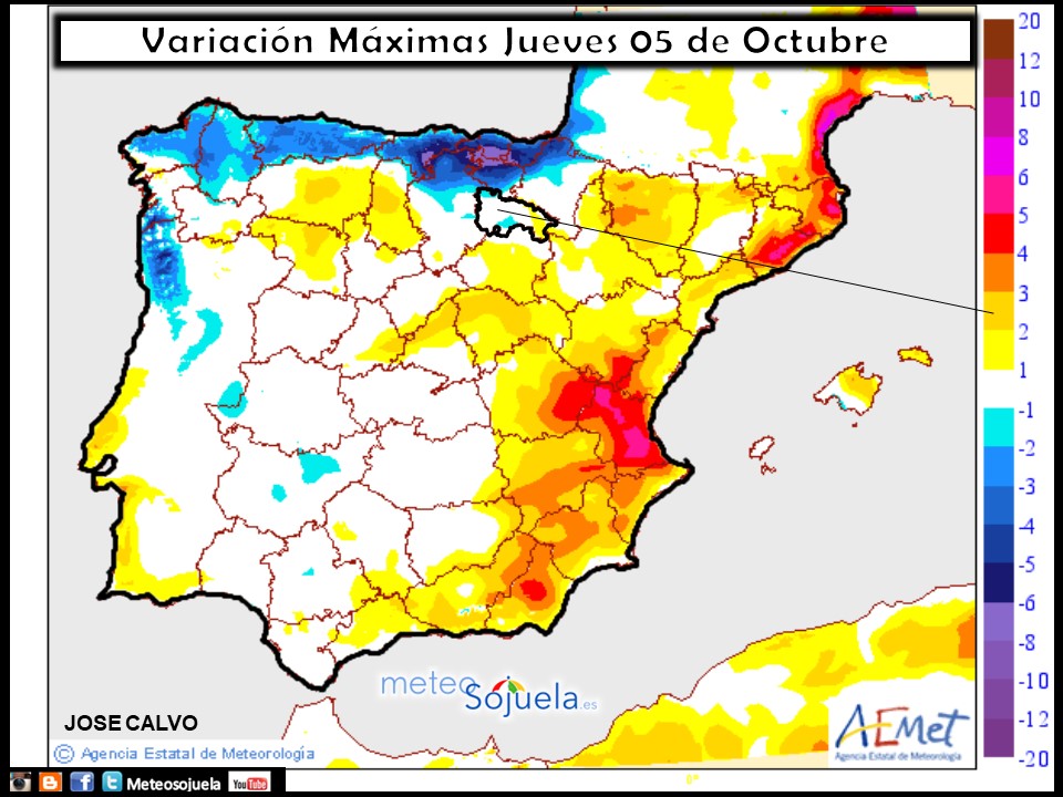 tiempo,logroño,larioja,josecalvo,meteo,meteosojuela, mapa temperaturas