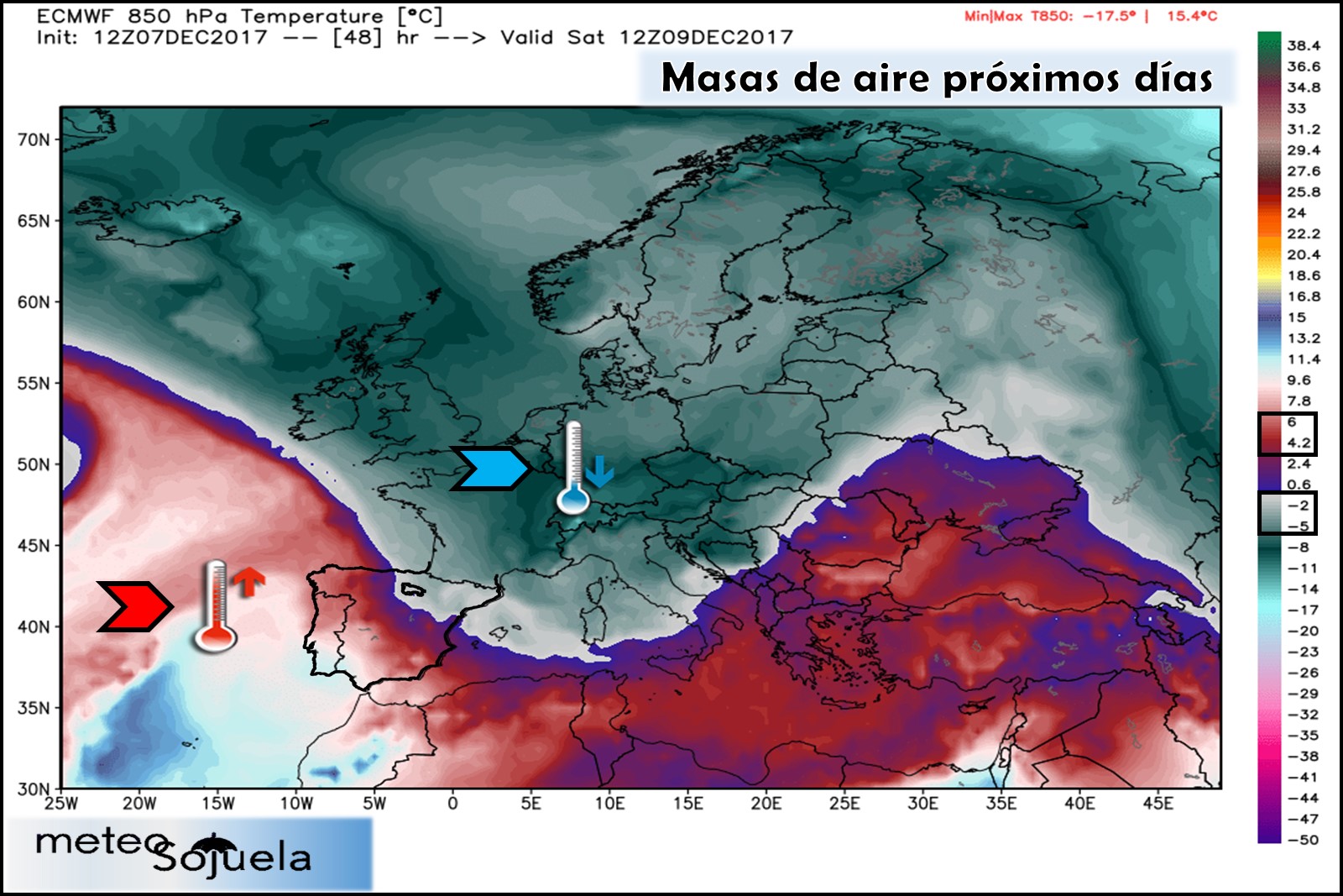 frio, masa ,masa aire,850,850hPa,tiempo.larioja,josecalvo,meteosojuela