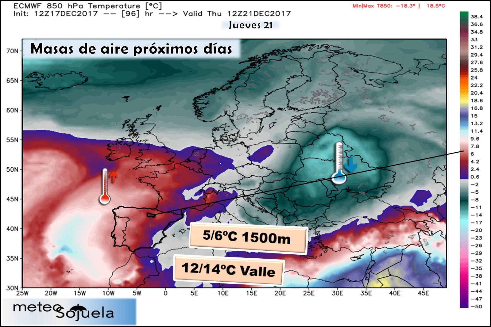 masa ,masa aire,850,850hPa,tiempo.larioja,josecalvo,meteosojuela