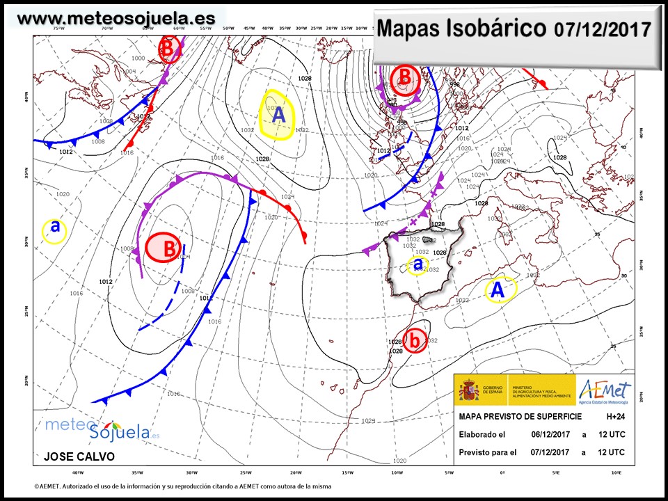 mapa isobarico,tiempo,hoy,larioja,josecalvo,meteosojuela