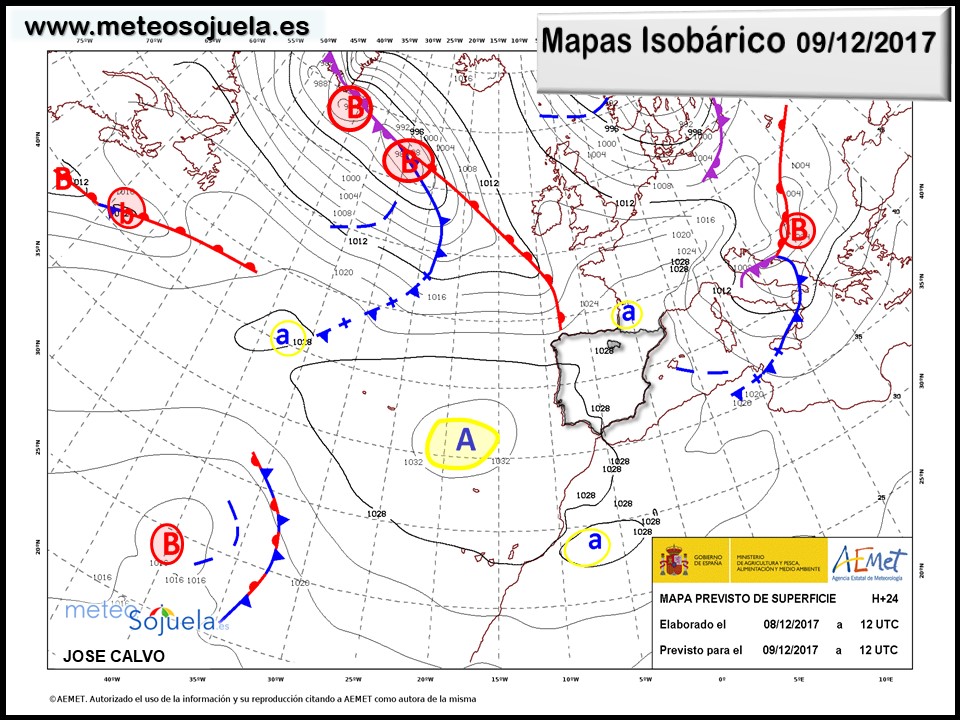 mapa isobarico,tiempo,hoy,larioja,josecalvo,meteosojuela