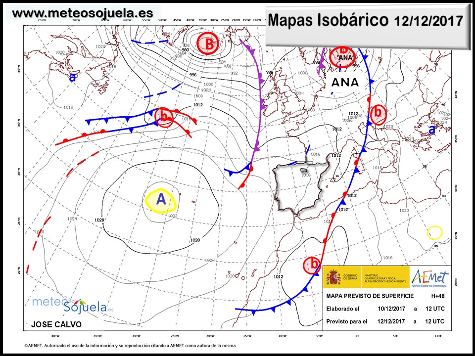 mapa isobarico,tiempo,hoy,larioja,josecalvo,meteosojuela