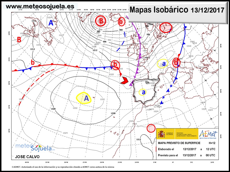 mapa isobarico,tiempo,hoy,larioja,josecalvo,meteosojuela