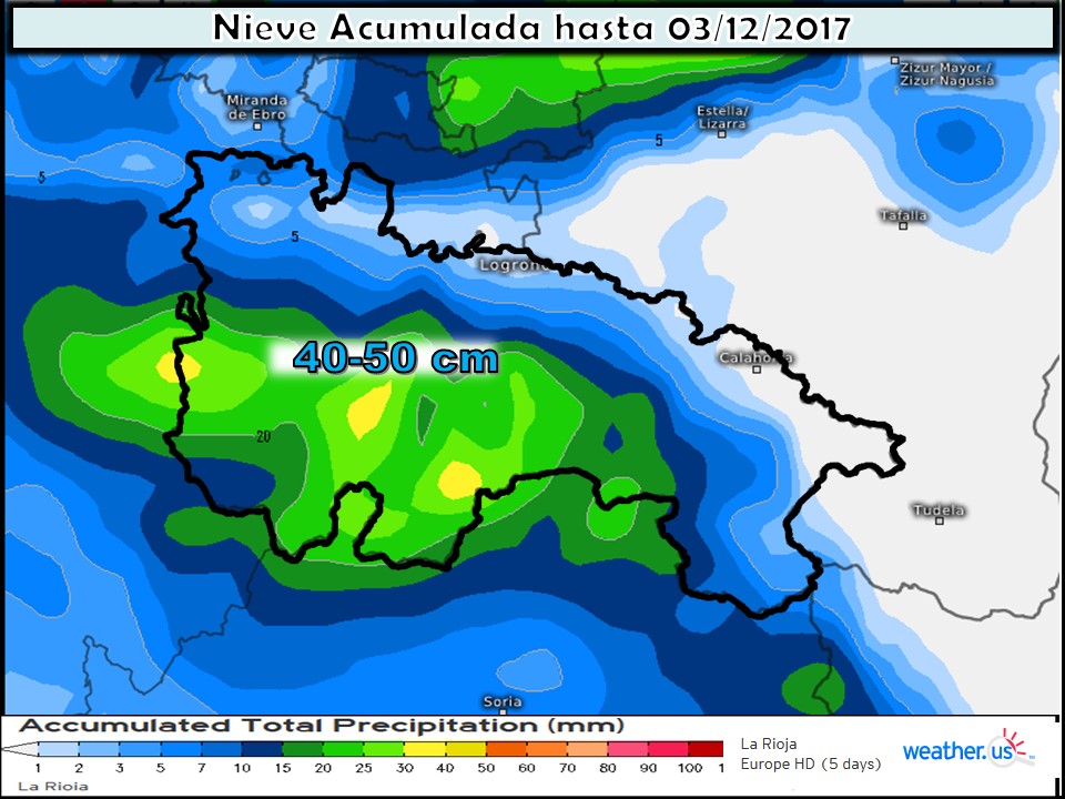 mapa,nieve acumulada tiempo larioja josecalvo meteosojuela