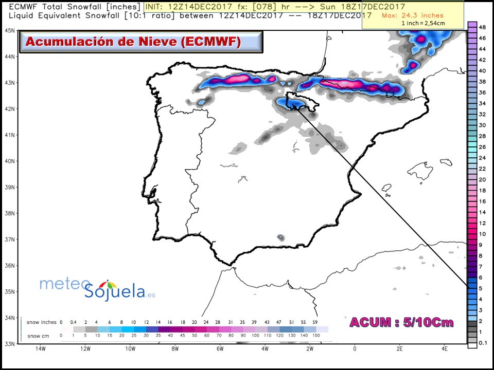 mapa,nieve acumulada tiempo larioja josecalvo meteosojuela