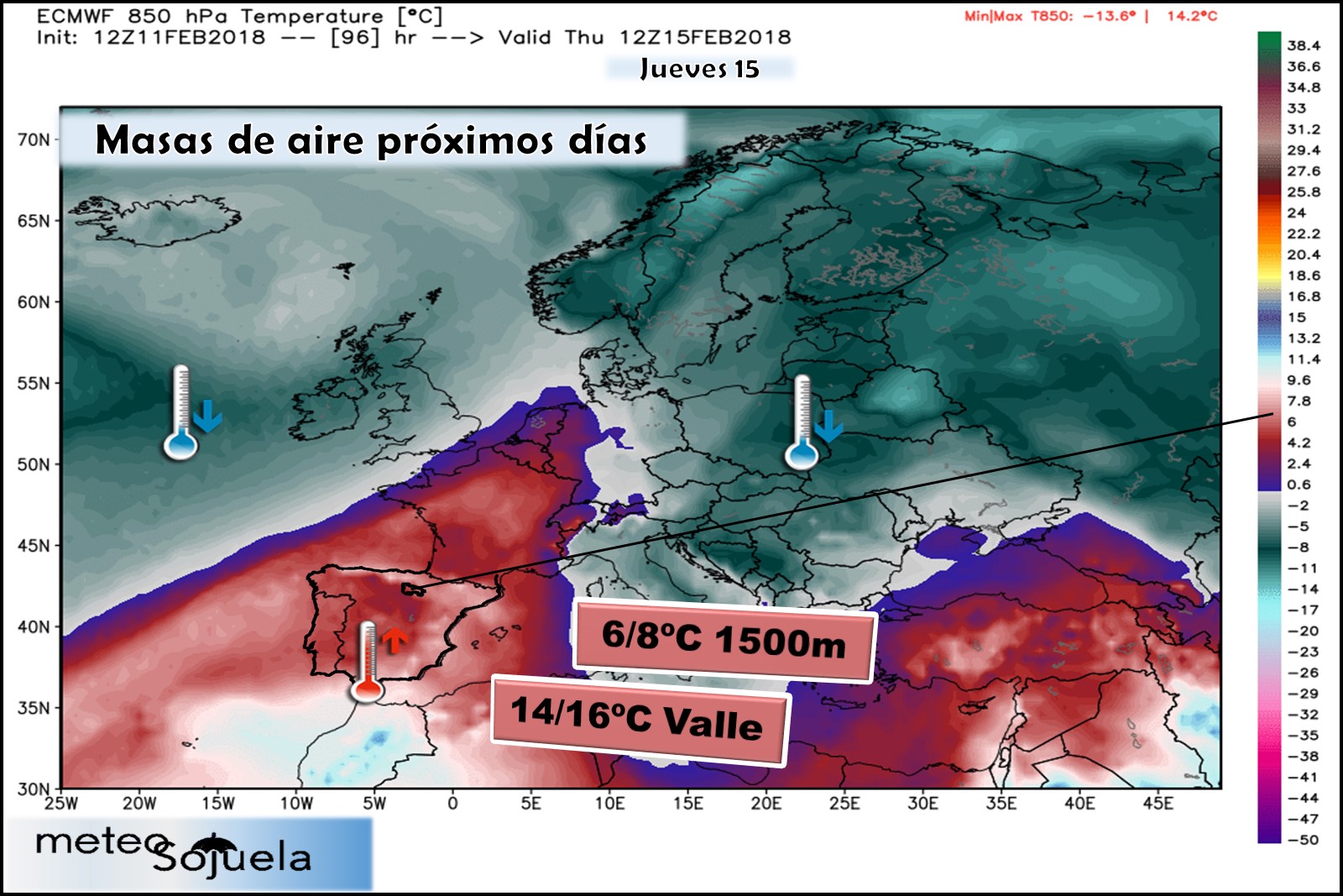 frio, masa ,masa aire,850,850hPa,tiempo.larioja,josecalvo,meteosojuela