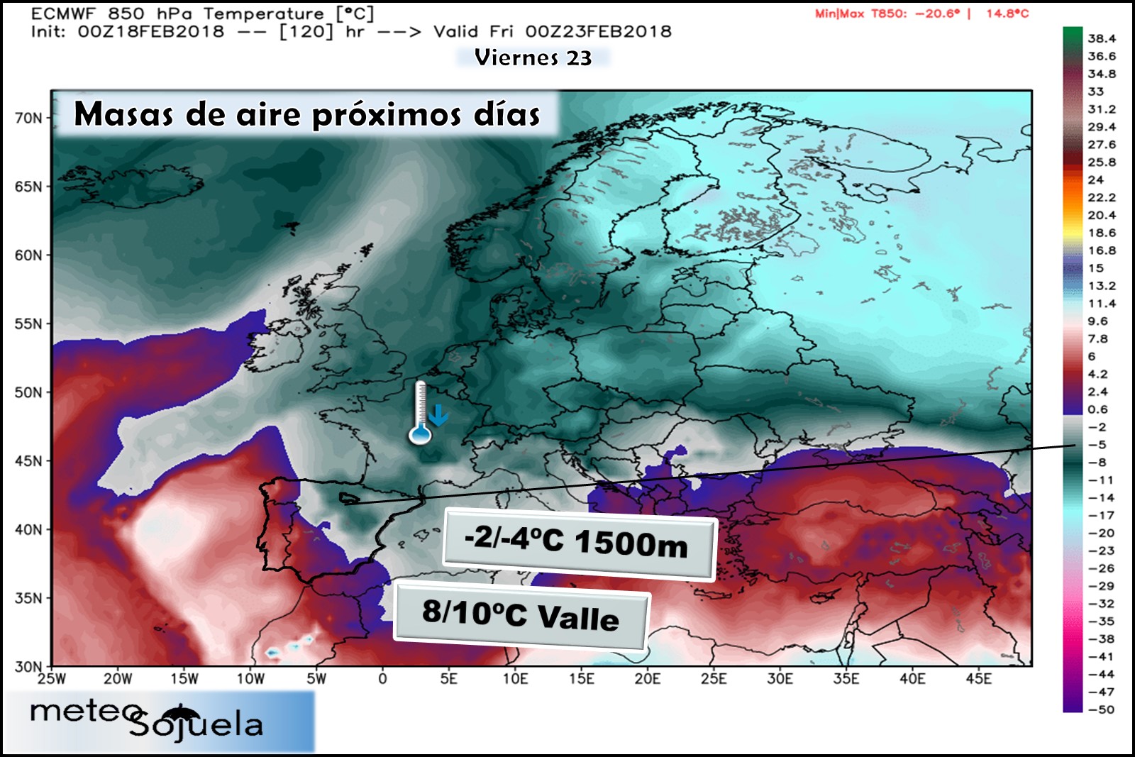 Modelos meteorológicos de altura geopotencial a 850hPa