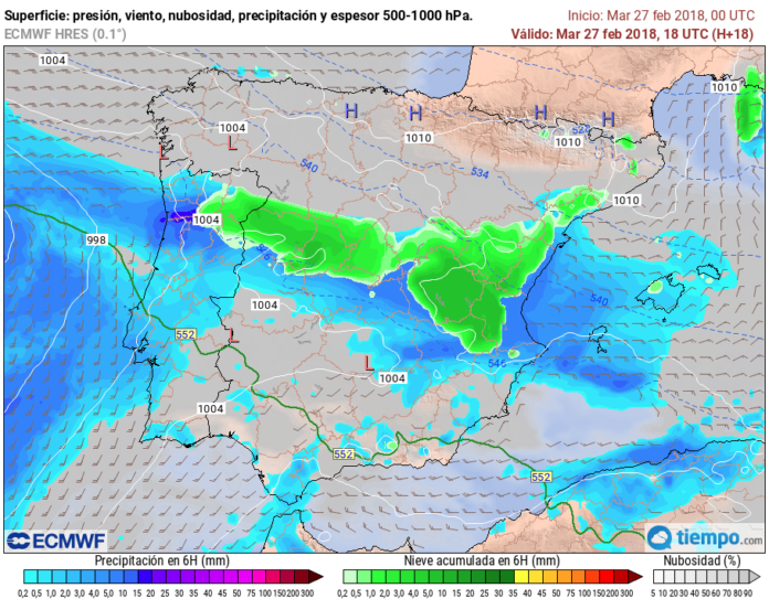 Animación llegada de frentes. Meteosojuela Animación llegada de frentes. Meteosojuela