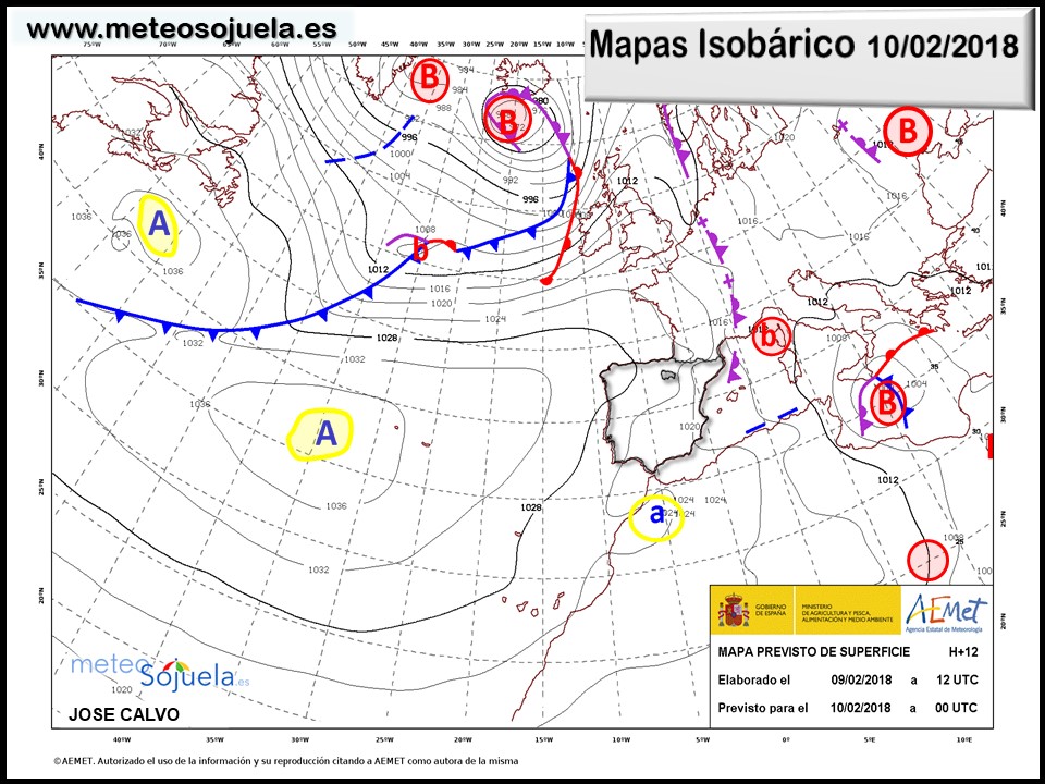 mapa isobarico,tiempo,hoy,larioja,josecalvo,meteosojuela