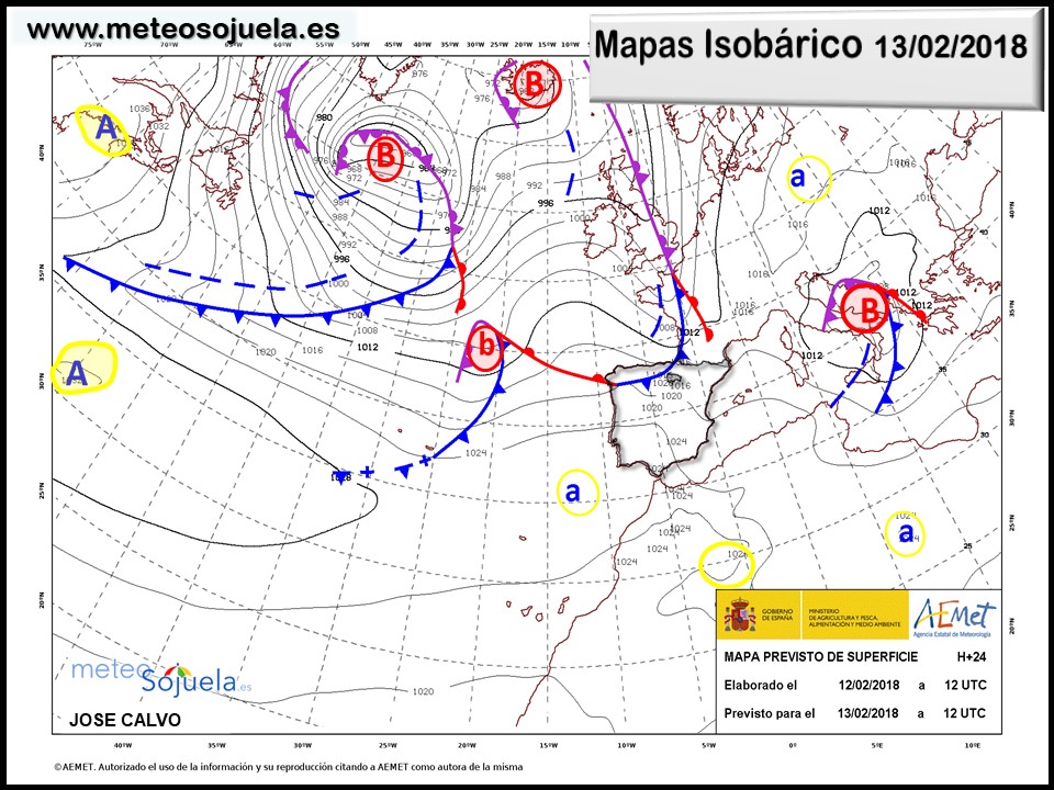 mapa isobarico,tiempo,hoy,larioja,josecalvo,meteosojuela