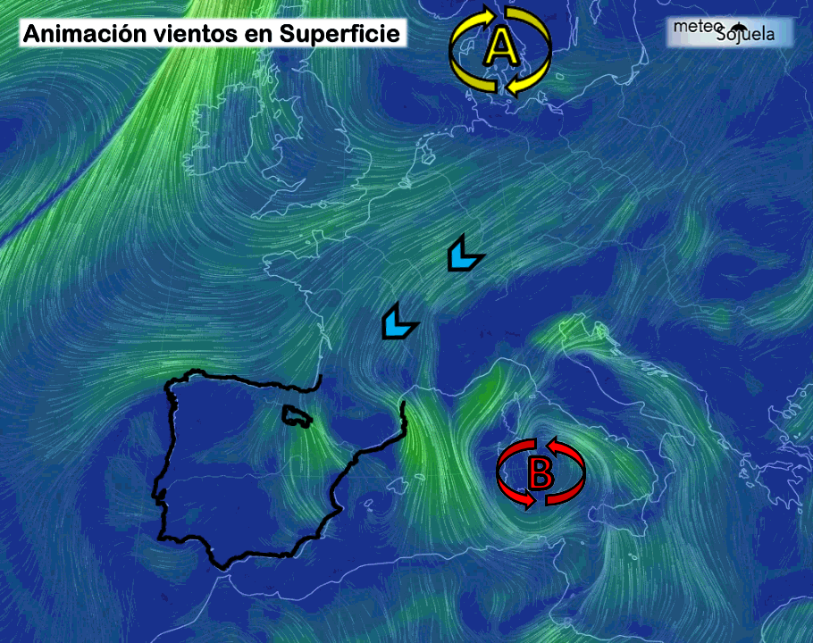 Animacion vientos en superficie.Meteosojuela