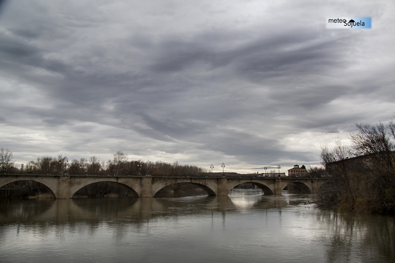 Crecida del Río EBRO en Logroño.Meteosojuela