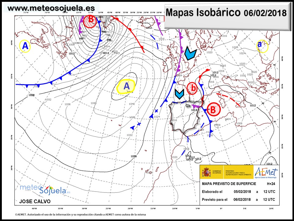 mapa isobarico,tiempo,hoy,larioja,josecalvo,meteosojuela