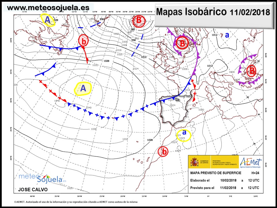 mapa isobarico,tiempo,hoy,larioja,josecalvo,meteosojuela