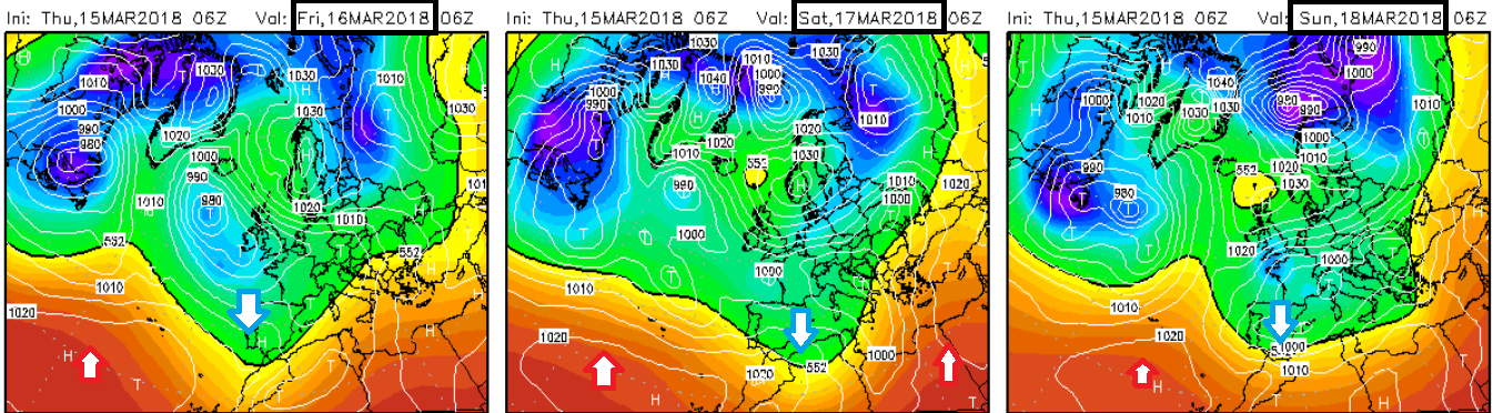 Modelos de altura Geopotencial a 500hPa. Meteosojuela