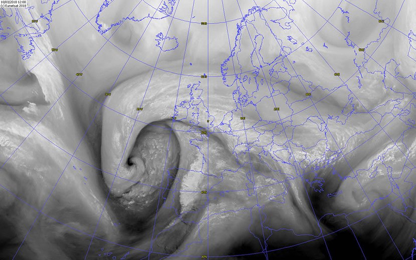 Borrasca Félix. Vapor de Agua. Meteosojuela