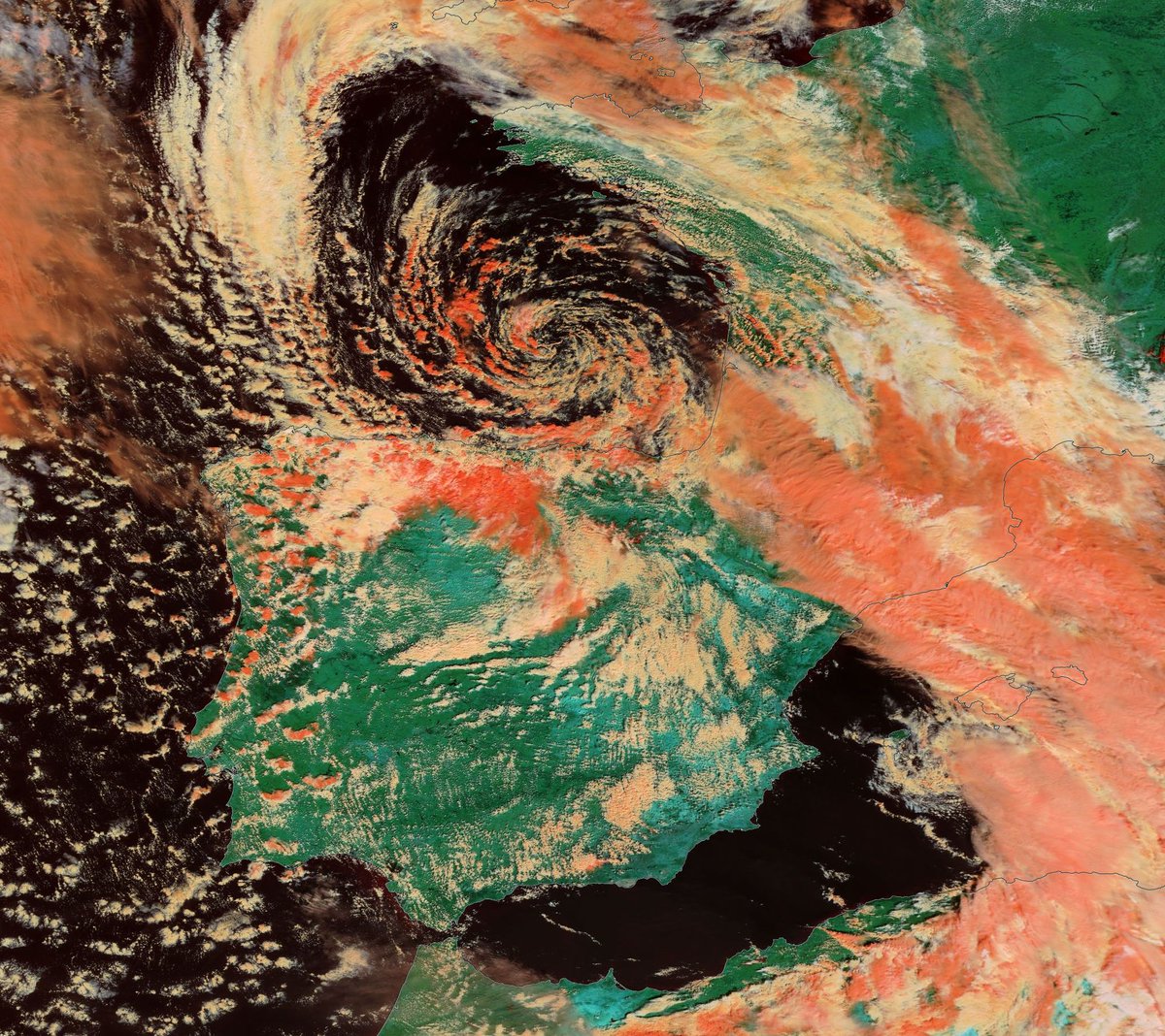 Borrasca Hugo. Meteosojuela