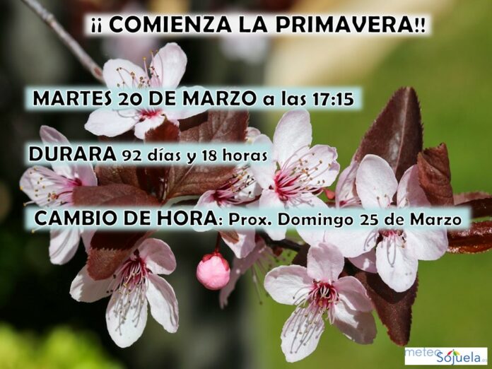 Primavera 2018. Equinoccio. Meteosojuela Primavera 2018. Equinoccio. Meteosojuela