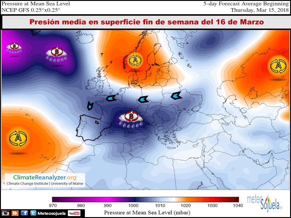 Modelos de Presiones en superficie . Meteosojuela