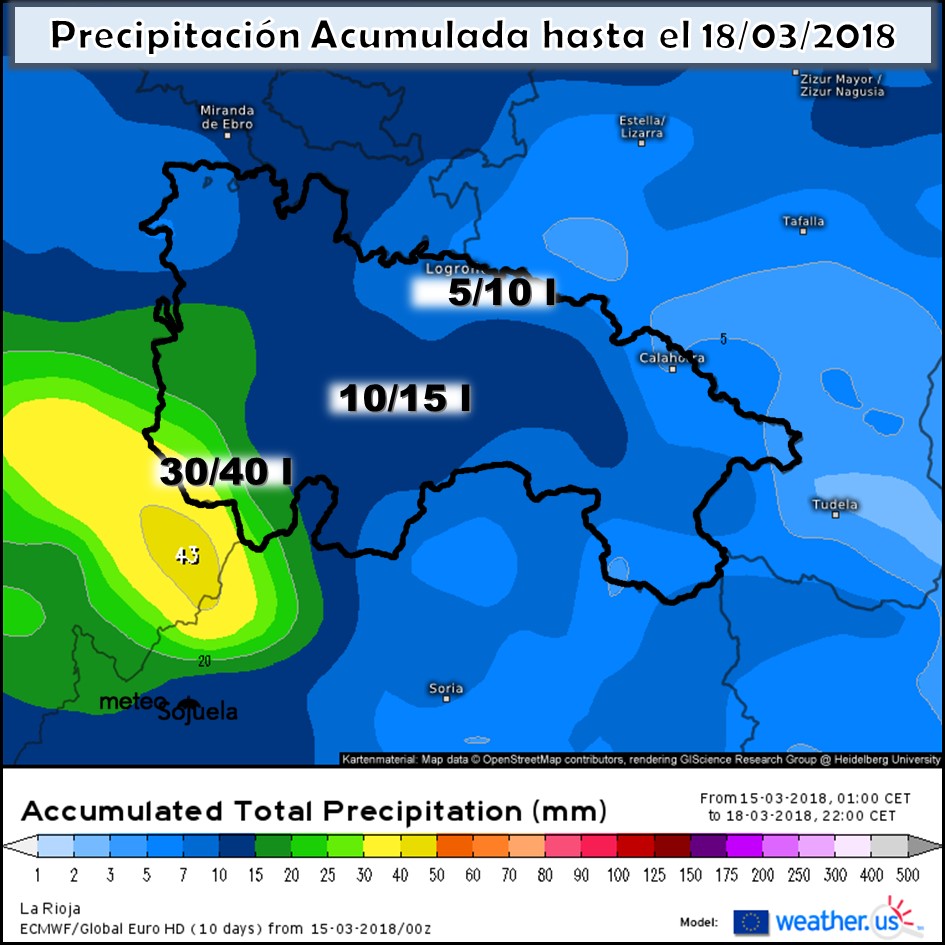 Modelo meteorologico de precipitación acumulada