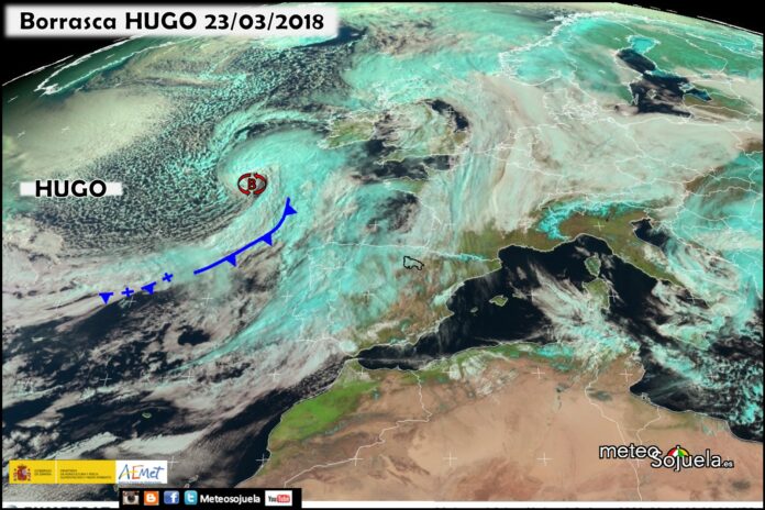 Borrasca Hugo. Meteosojuela Borrasca Hugo. Meteosojuela