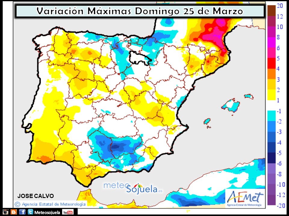 Mapa meteorologico de precipitacion de hoy en La Rioja. Meteosojuela