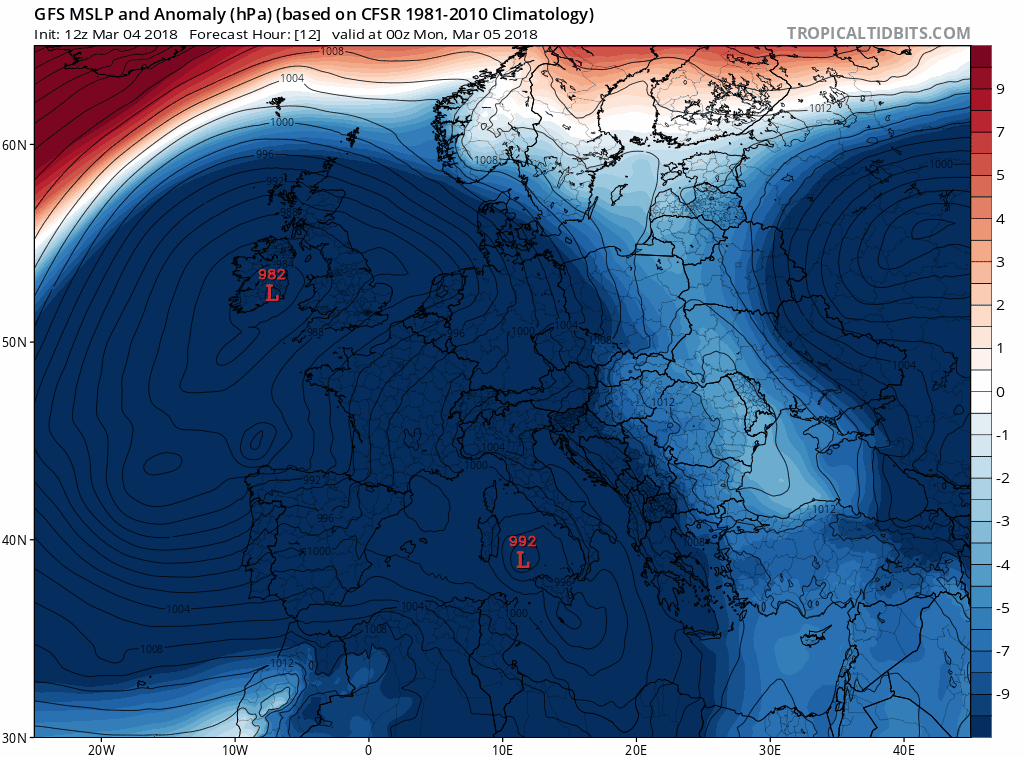 Animación anomalías presión. Meteosojuela