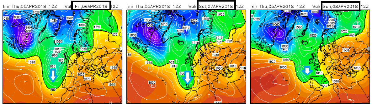 Modelos de altura Geopotencial a 500hPa. Meteosojuela