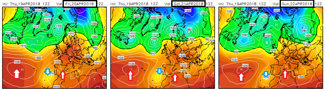 Modelos de altura Geopotencial a 500hPa. Meteosojuela