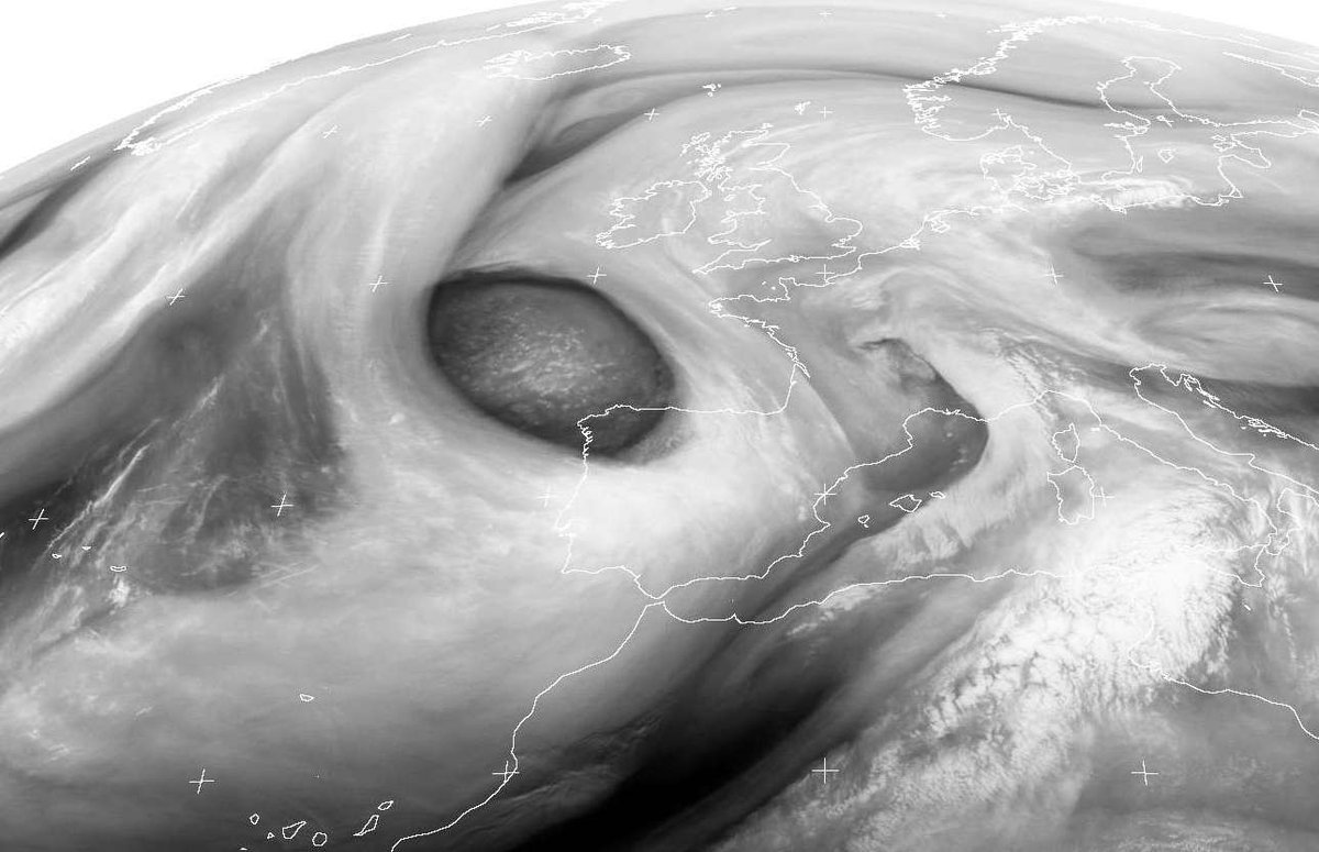 Imagén satelital vapor de agua. Meteosojuela