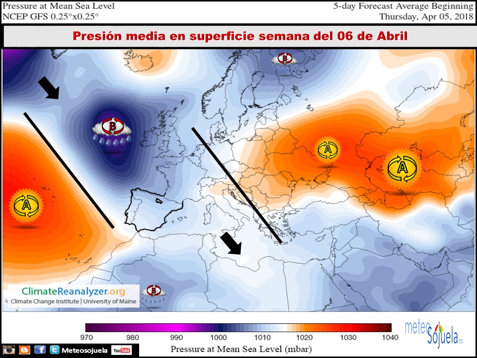 Modelos de Presiones en superficie . Meteosojuela